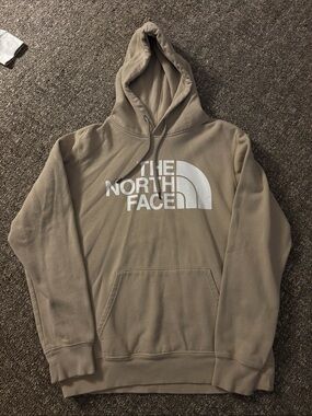 The North Face Men’s Tan Hoodie with White Logo